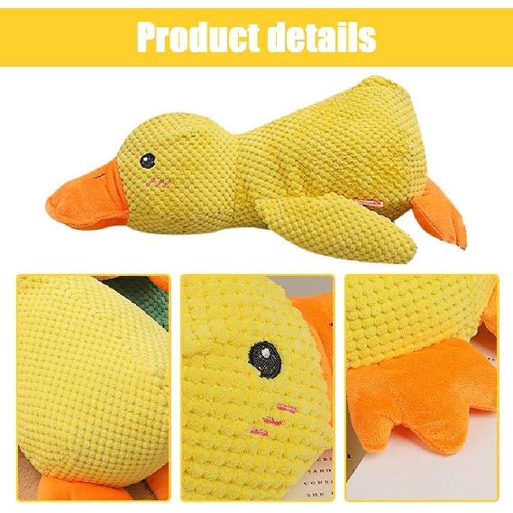 Dog Calming Duck, The Dog Duck,Calming Duck Toy, 2025 Durable The Dog Calming Duck Toy, Yellow Stuffed Calming Duck Chew Toys for Dogs Indoor Puppy