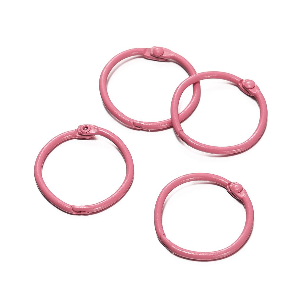 5pcs/lot 30mm KeyRing Colorful Open Ring Buckle Lobster Clasp Keychain Connector Clasps For DIY Jewelry Making Supplies