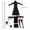 1:6 Female Leather Jacket Set Action Figure Accessories Clothing 12 Inch Collectable