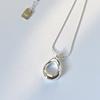 Simple Fashion Irregular Water Droplet Oval Pendant Necklace for Women Trendy Clavicle Choker Friendship Jewelry Accessories