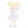 Plush Toys Girl Gifts Baby Girl Plush Doll for Baby's First Birthday Gift Curly Girl Glitter Series 30 Cm White