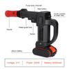 250W 6500mAh High Power Washing Machine ABS Wireless Lithium Battery Car Washer High-pressure Black 21V