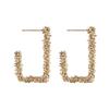 Geometric Statement Earrings Big Earrings for Women Gold Personality Stud Earrings Modern Jewelry Brincos Unusual Earrings