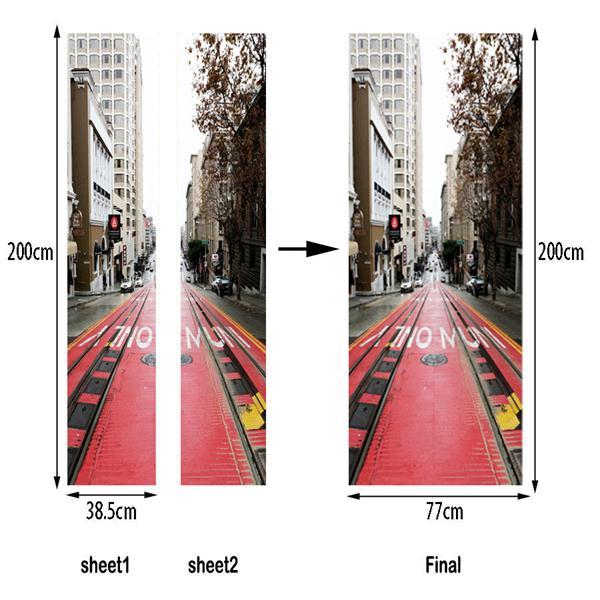 2 teile/satz 3D Rote Rose Sexy Frau Beine DIY Tür Kunst Wandbild Aufkleber Home Decor Wohnzimmer Selbst-klebe PVC Wand Aufkleber Poster