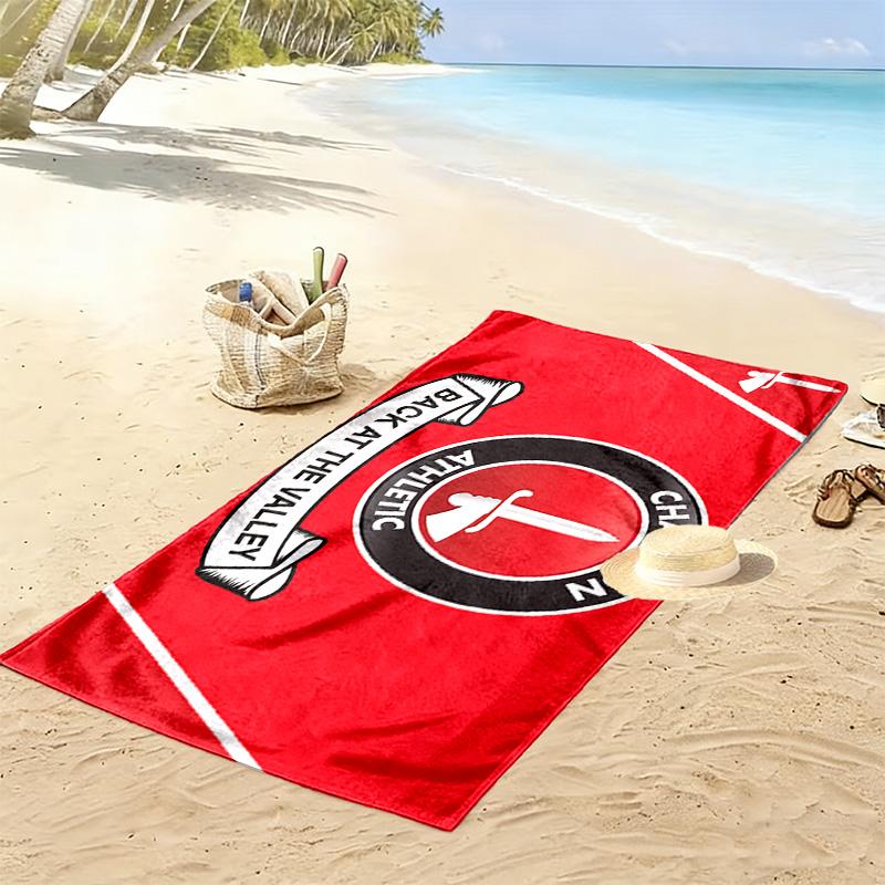 Telo Mare Stampato Charlton Athletic FC, Telo Grande Morbido Asciugatura Rapida per Spiaggia Campeggio Nuoto