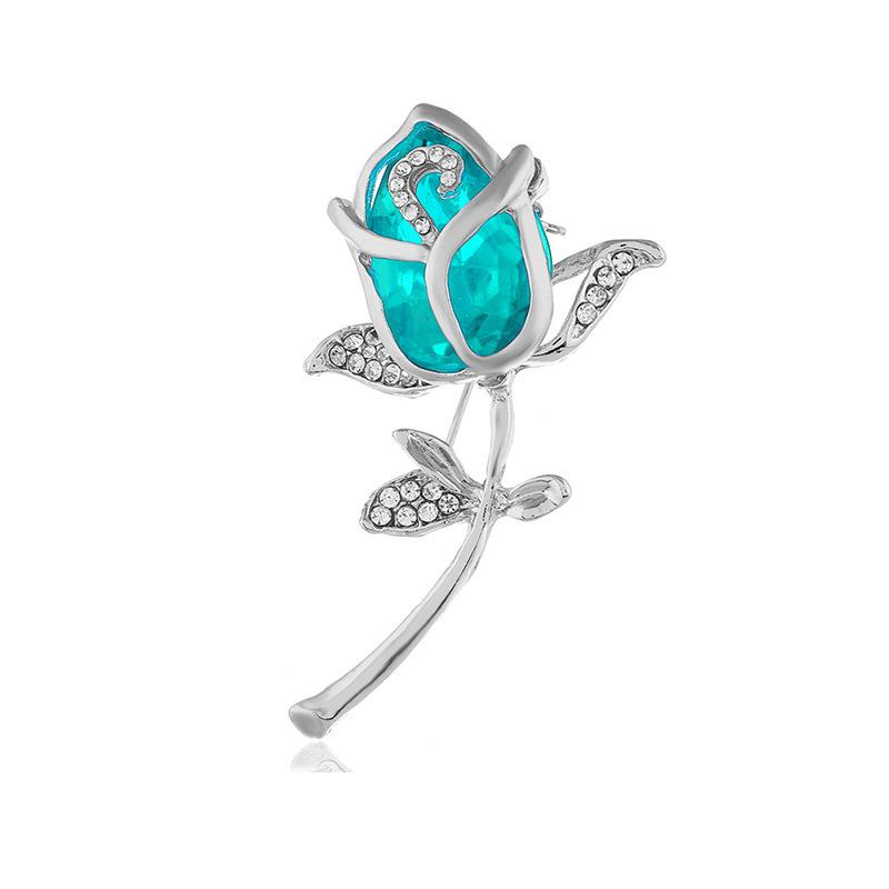 Personalisierte mit Diamanten besetzte Metallbrosche Kragenstift Kollektion, High-End Anti-Licht Blume Schmetterling Krone Brosche