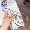 Trendy Retro Korean One-Piece Concave Sunglasses for Men & Women