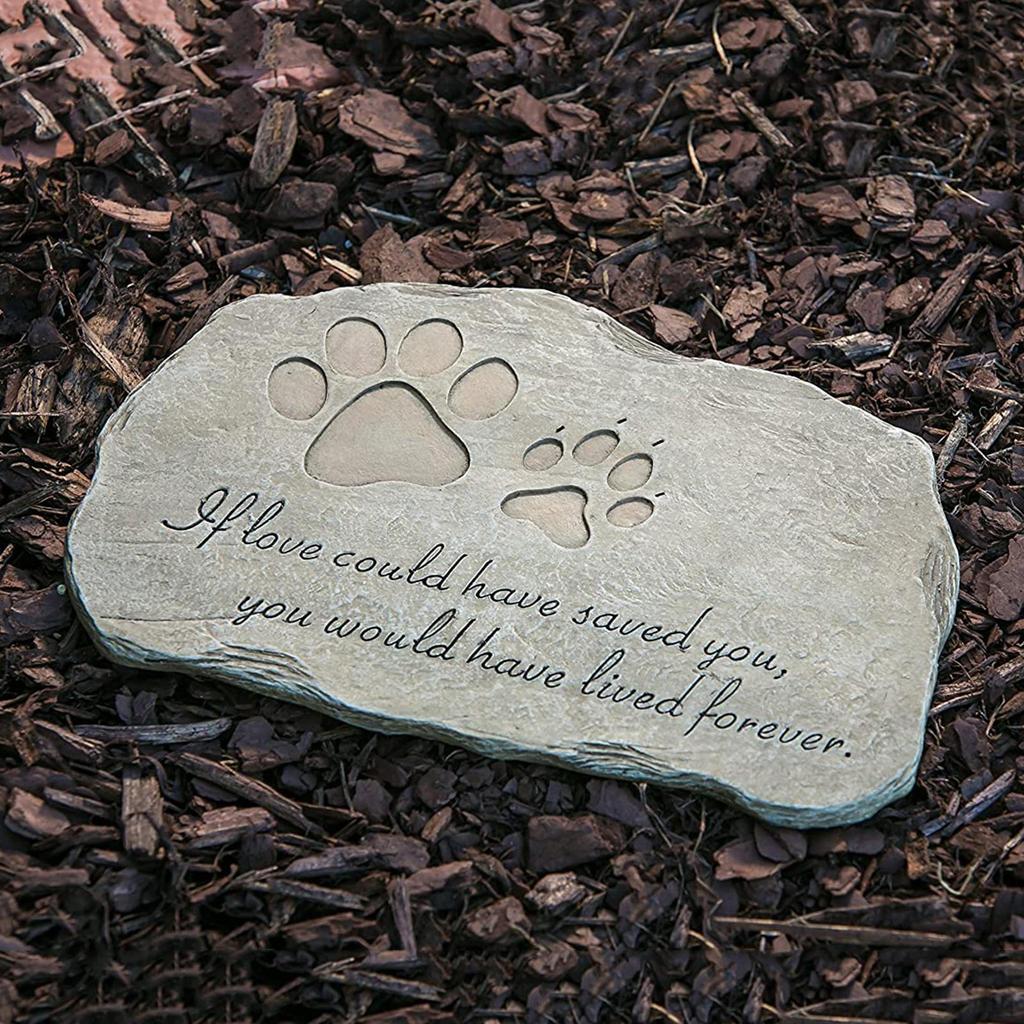 Dog Memorial , indoor and outdoor or Cat for Garden Backyard Marker Grave Tomb. Hand-Printed