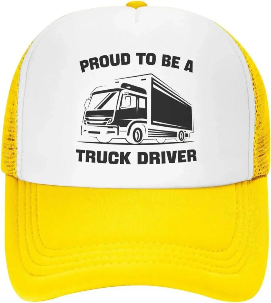 Truck Driver Cute Funny Trucker Caps Womens Hiking Hats Proud To Be A Truck Driver Summer Outdoor Humor Hats