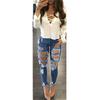 Ripped Skinny Women's Jeans - Fashionable Women's Clothing