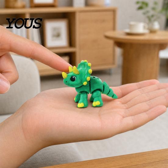 Sammler Drachenmodell Gelenkiger Schlüsselanhänger, Niedlicher Dinosaurier Schlüsselanhänger mit Beweglichen Gelenken, Spielbare Figur Flexibles 3D Gedrucktes Tieranhänger