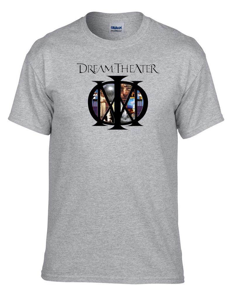 Dream Theater Star Rock Music Logo Gray TShirt 063Grey 2XL