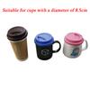 1PCS 9cm Universal Reusable Silicone Cup Lids Fresh Cover Silicone Insulation Anti-Dust Cup Cover Coffee Mug Lids Cup Sleeve