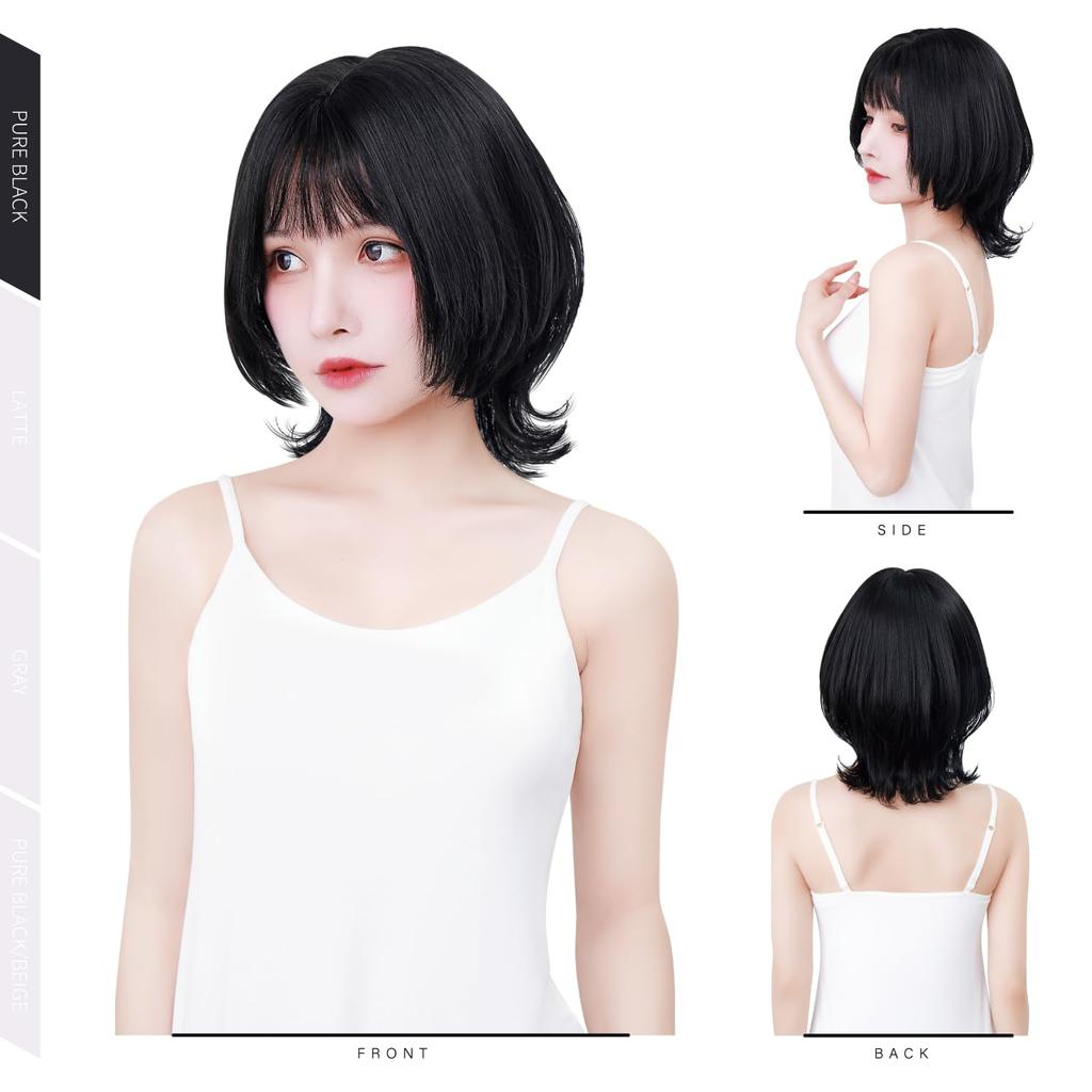 new hairdresser mash wolf small face peace of PL insurance pure [TefuRe] J-hair member, style, cut, wig, short, bob, wolf, wave, wig, high-quality