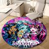 Personalized M-Monster High Draculaura Round Chair Office Rug - Perfect for Mat, Office Chair & More - Ideal Gift for Birthdays and Holidays