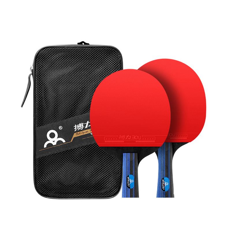 

ROVER Table Tennis Racket 5/6 Star Professional Ping Pong Racket Set Pimples-in Rubber Hight Quality Blade Bat Paddle with Bag
