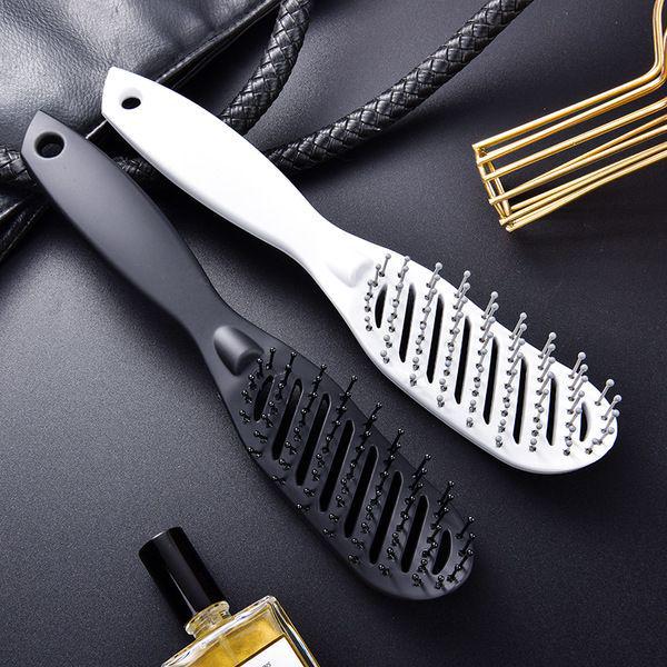 Wide-Tooth Hair Straightening, Curling, and Scalp Massage Comb Set