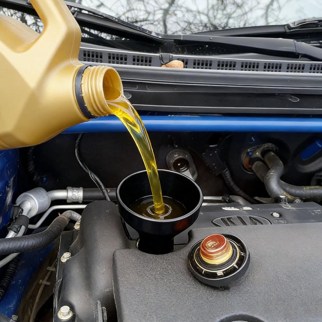 Car Engine Oil Funnel Filler for Kia Rio Ceed Cerato Sportage Sorento for Hyundai Tucson Solaris Elantra Santa Fe Creta Accent