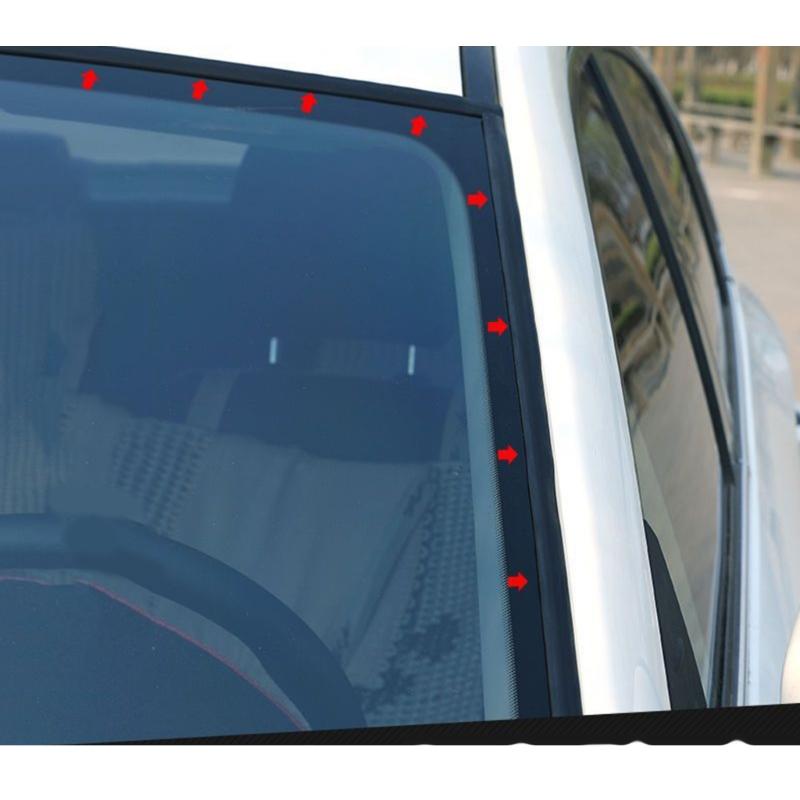 EPDM Rubber Sunroof Cover Seal Trim Adhesive Rubber Trim Flexible Strips for Car Windshield & Tailgate Weather Stripping