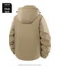 2025 Men's Winter Workwear Down Jacket with Detachable Hood and Thickened Graphene, 90% White Duck Down