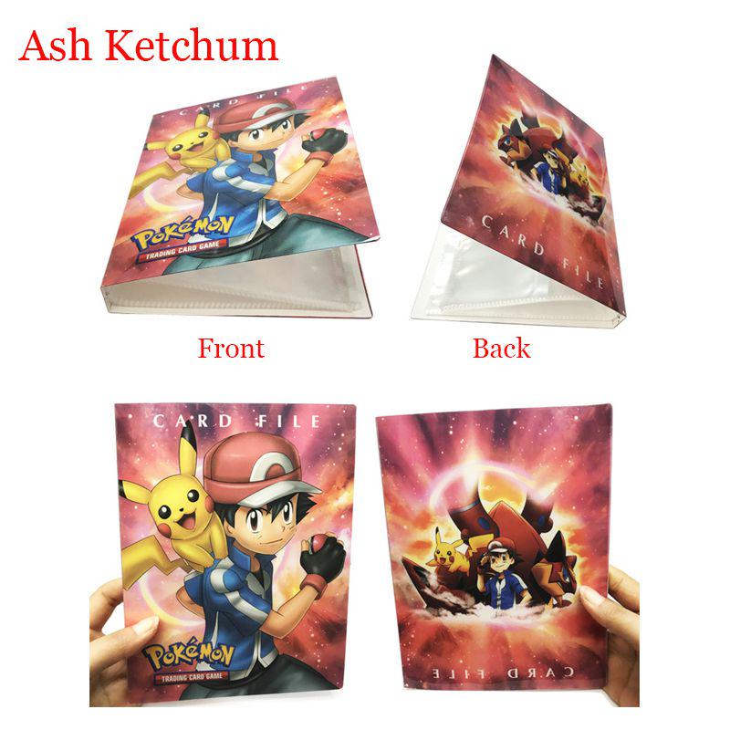 

Карты Портфолио Ультра Защита Коллекционных Карт Папка Альбом Подарочный Биндер Ash Ketchum（240pc）