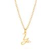 Gold Heart Alphabet Jewelry Necklace With O Chain For Female Fashion Accessory