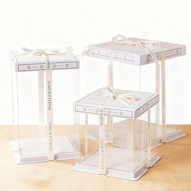 MEIDI 10-inch French White Cake Box