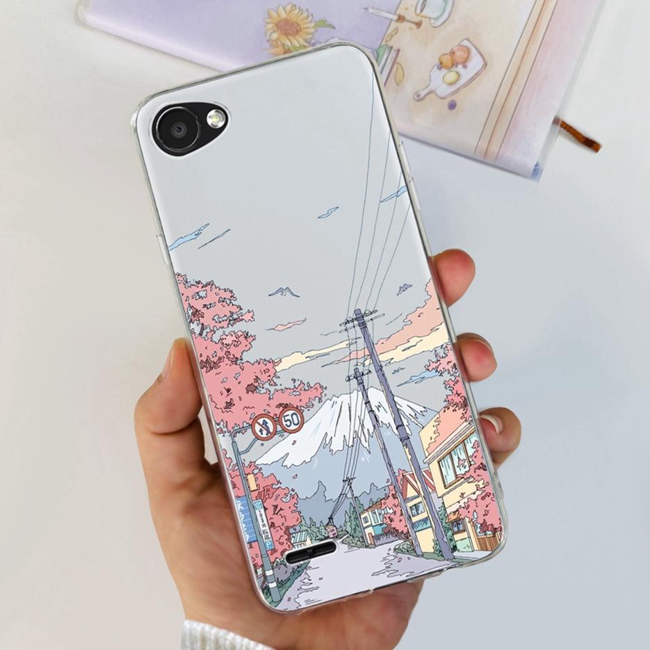 For LG Q6 Case M700 M703 Cute Painted Cover Soft Silicone Phone Case For LG Q6 Q6+ LGQ6 Back Cover Bumper For LG Q6 5.5'' Fundas