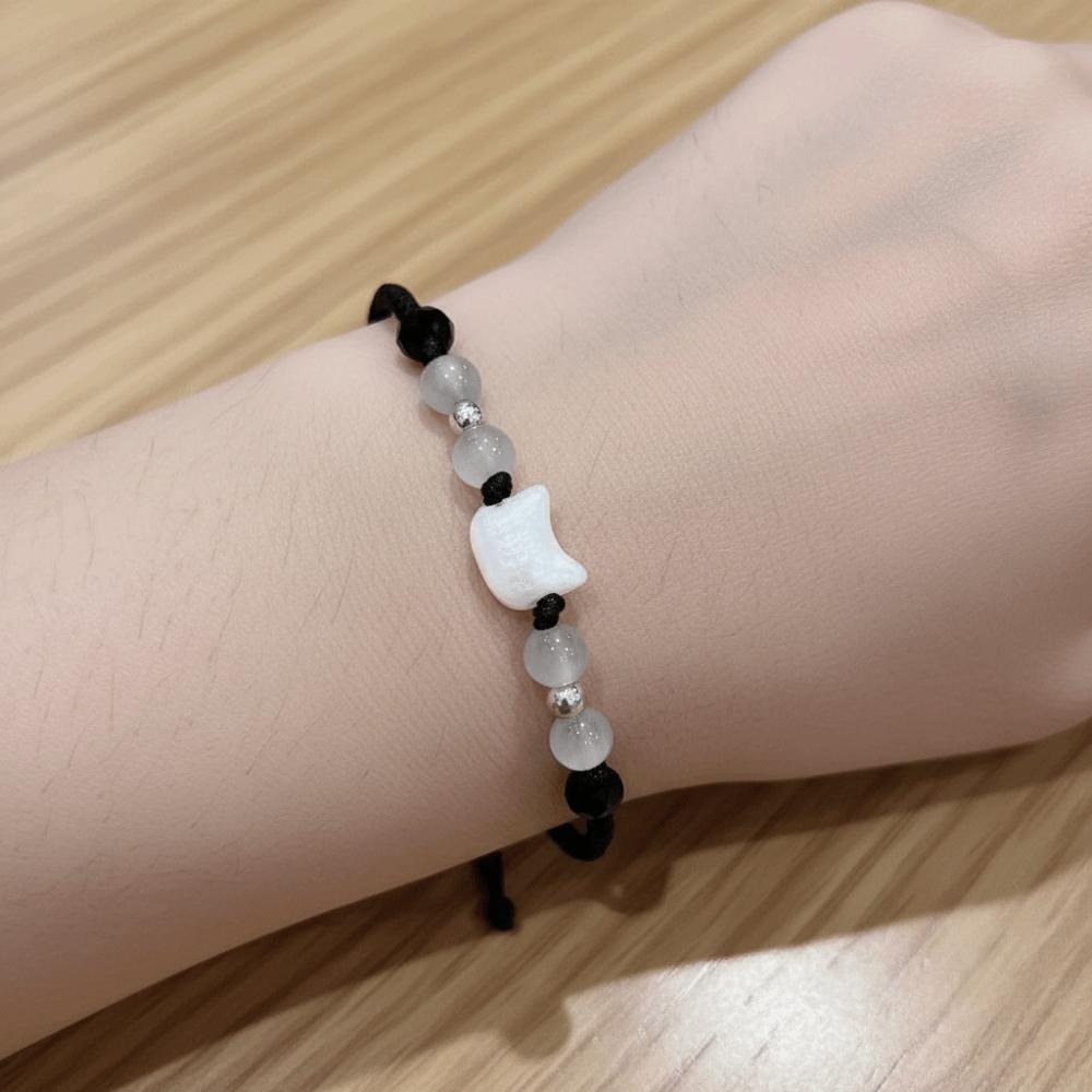 Cute Couple Bracelet Minimalist Design Cat Bracelet Fashion Rabbit Woven Bracelet  Couple Wear