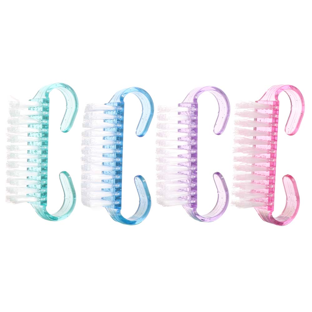 4PCS/SET Soft Bristles Nail Brush Dedusting Pedicure Brush Acrylic Nail Brush Tools  Nail Technician
