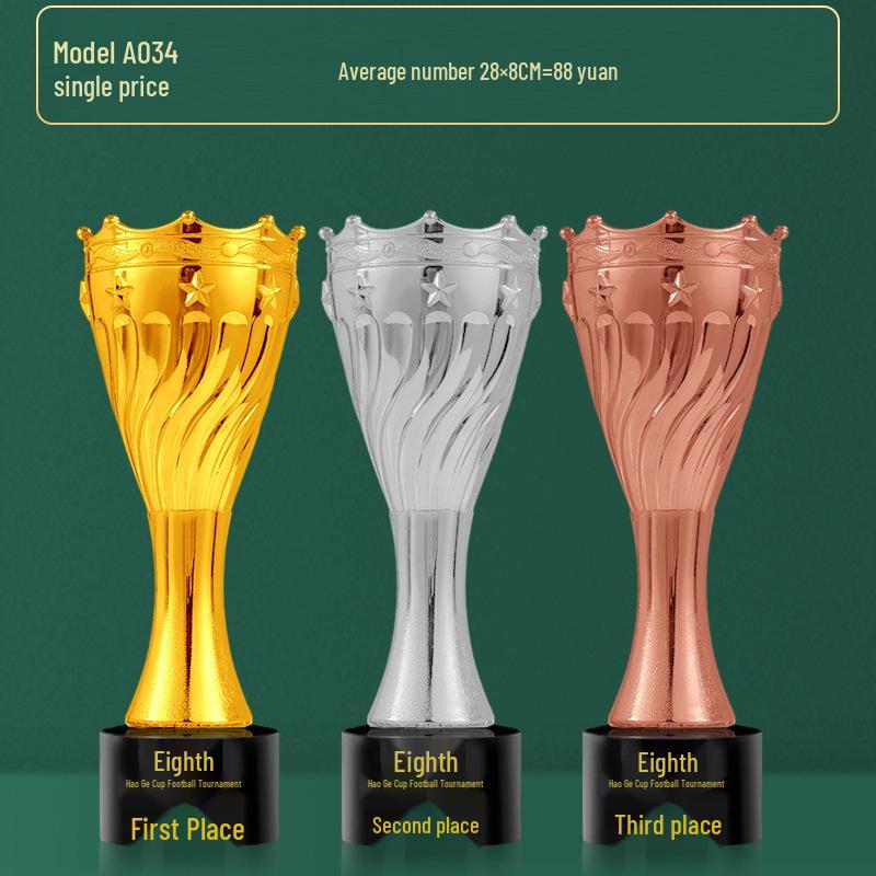 Custom Crystal Football Trophy - 2025 Golden Boot Top Scorer Award (Extra Large)