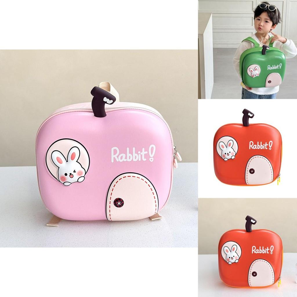 Delightful Multi-color Cartoon Apple Kids Backpack For School Use Suitable For Boys And Girls