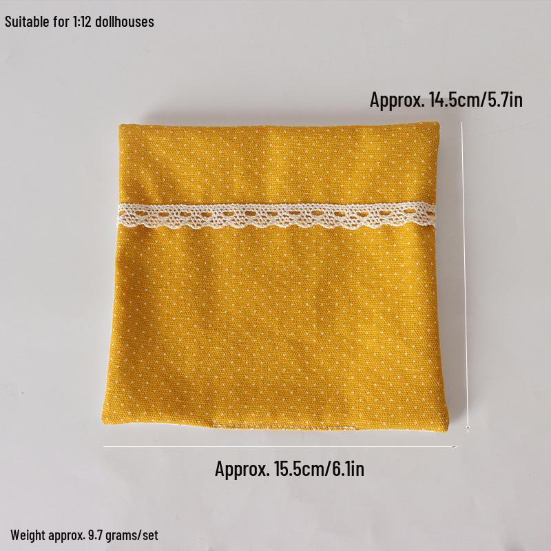 12-inch Dollhouse Bedding: Handmade Fabric Sheets & Quilts for BJD Dolls