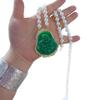 Laughing Buddha Imitation Jade Necklace - Maitreya Pendant, Fashionable Chinese Light Luxury Jewelry