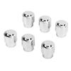 6PCS Guitar Barrel Switch Tip 5 Way Round Retro Plastic Silver Electric Guitar Pickup Switch Knob