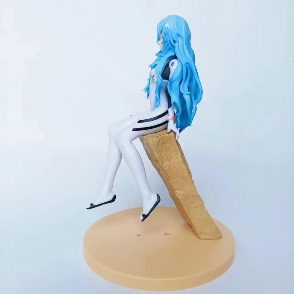 3 Stück EVA Ayanami Rei PVC Actionfiguren - Neu auf Lager Anime Figur Spielzeug Premium Schreibtischornamente für Geburtstags- und Weihnachtsgeschenk