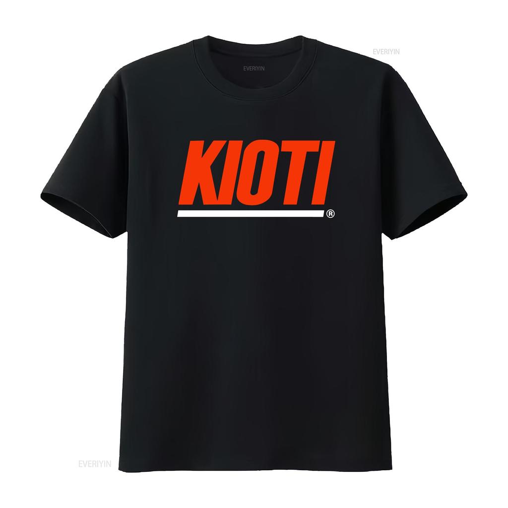 Kioti Tractor Logo Men's Black T Shirt Size S To 3XL Vintage Washed Versatile Comfortable Breathable Stretched Designer Clothes