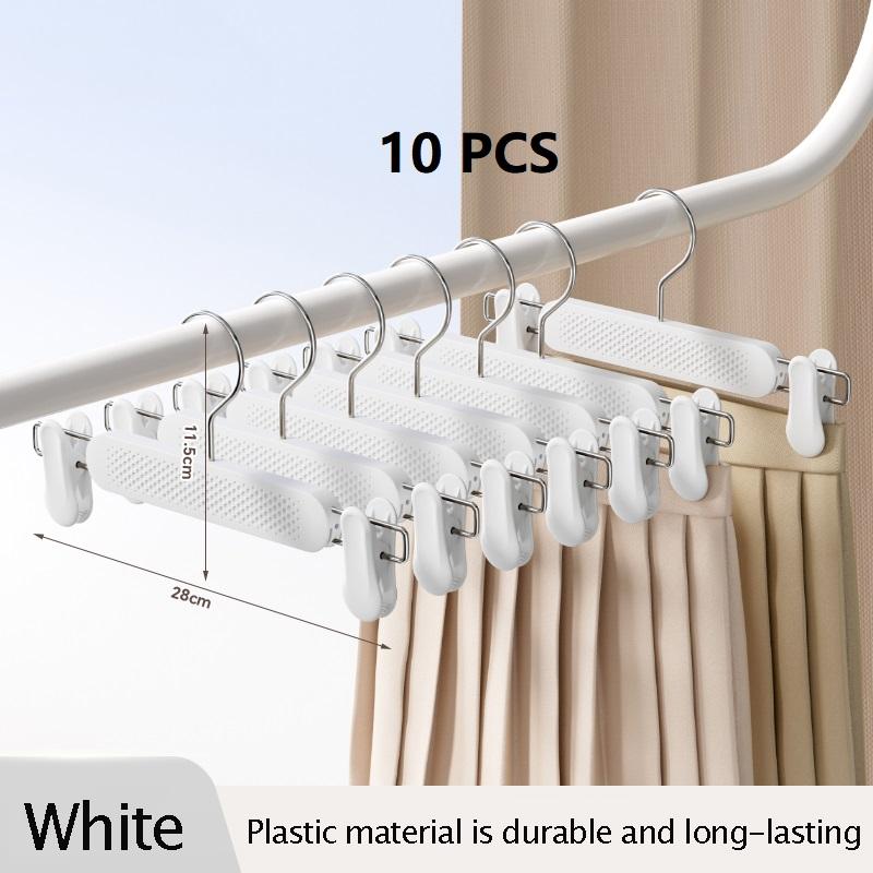 10PCS Plastic Strong Non-slip Pants Hanger Multi-functional Clothing Store Trousers Hanger New Design New Material Pants Rack