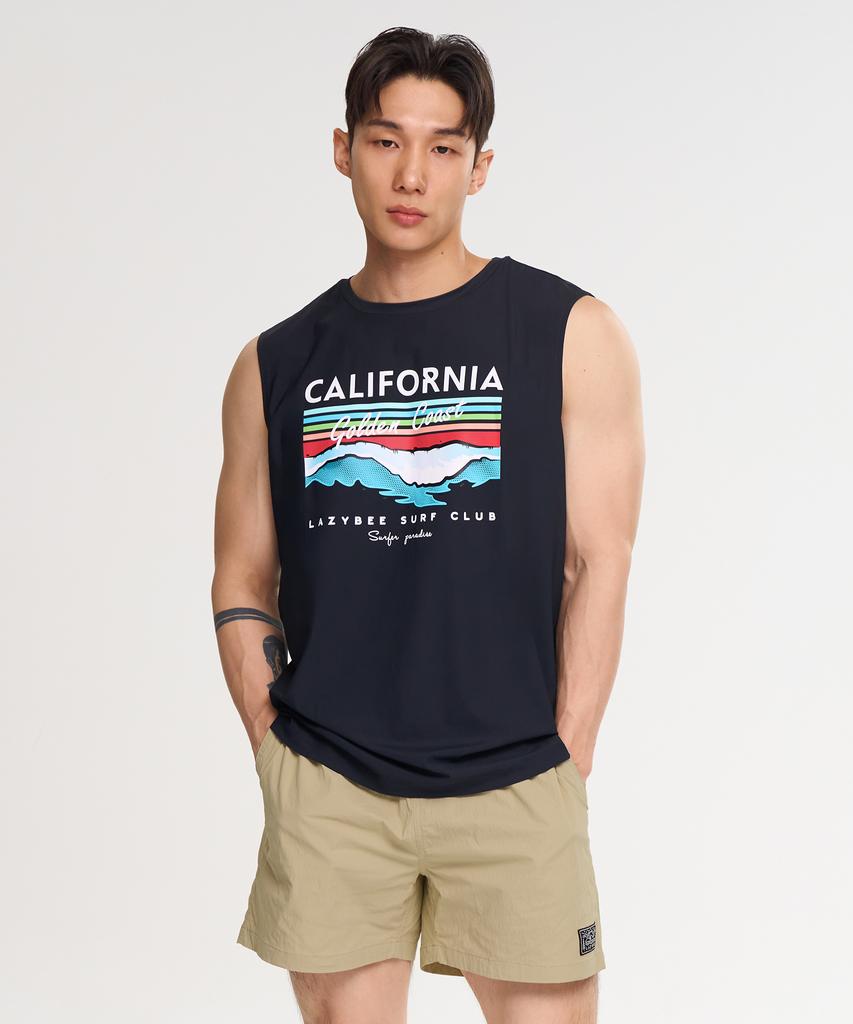 Leijibi [Set] Airlight Loose Fit Sleeveless Unisex M + Shorts Set (2 Colors)