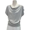 Short-sleeved Knitted Sweater, A New Summer T-shirt for Women, Versatile, Cinched Waist and Slimming, One-shoulder Top