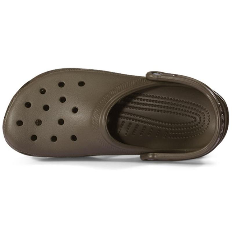 Crocs Classic Clog EVA Simple Casual 2cm Sandals Unisex Chocolate Color