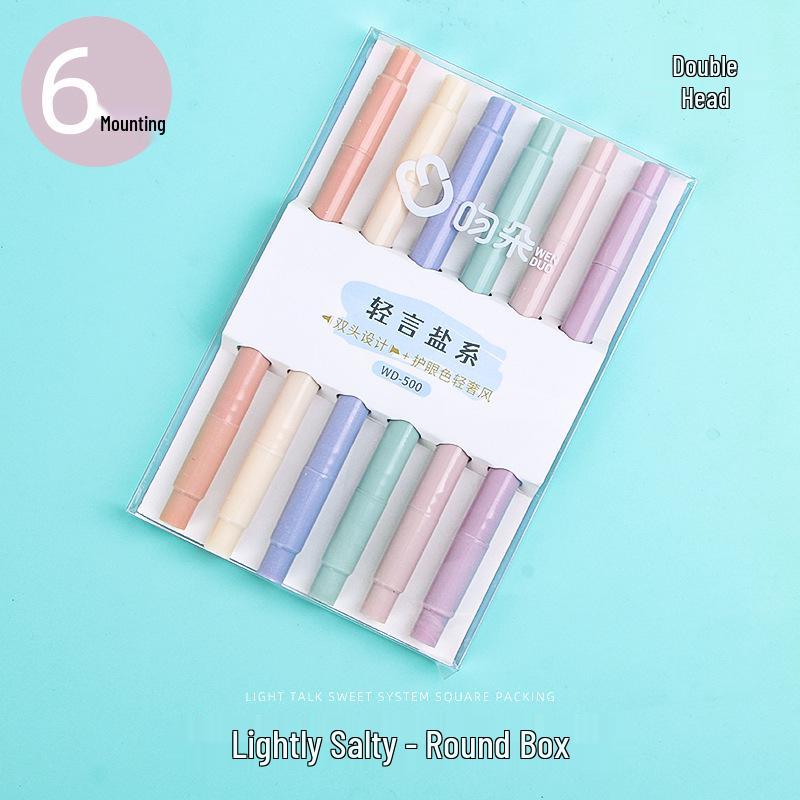 

Набор двусторонних хайлайтеров 6 цветов для студентов и ведения журналов