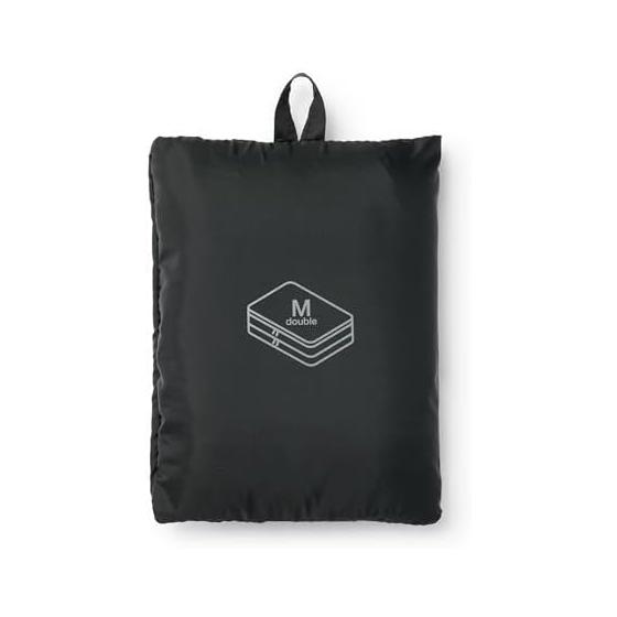 MUJI Складной сортировочный кейс из полиэстера Черный Двойной Тип M Прибл.. 26 x 40 x 10 см 44464342