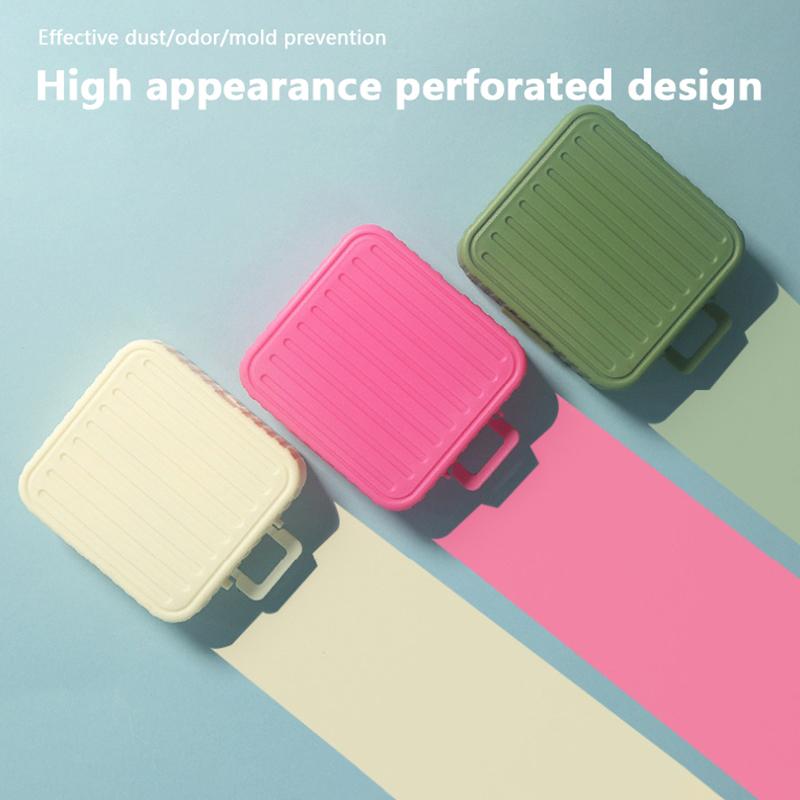 Makeup Sponge Holder Air Cushion Container Beauty Storage Case Travel Protable Cosmetic Puff Holder Square Box Empty Eco-Friendl