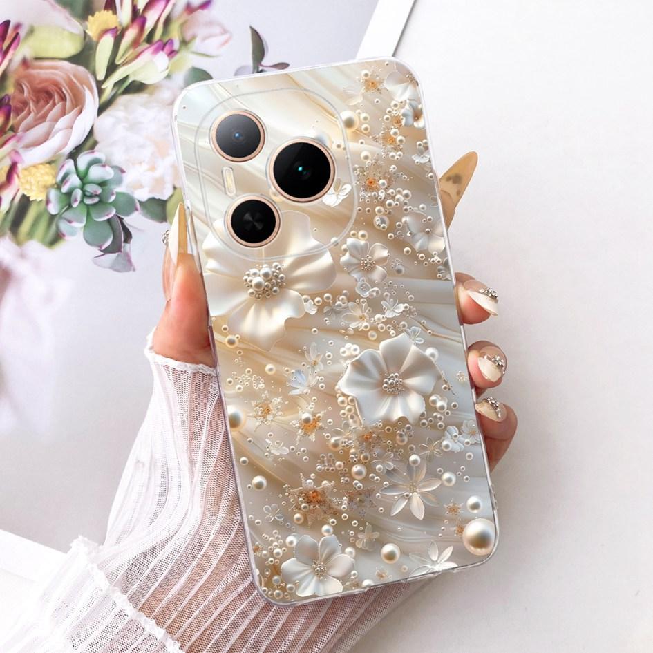 For Honor Power 5G Case DVD-AN80 DVD-AN00 Shockproof Cover Fashion Flower Marble Soft Silicone Fundas For Honor Power 2025 Coque