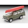 TOMYTEC Tomica Limited Vintage Neo 1/64 Scale LV-N279e Toyota Land Cruiser 60 Olive with Canoe and Figure, Finished Model (Product Number: 330882)