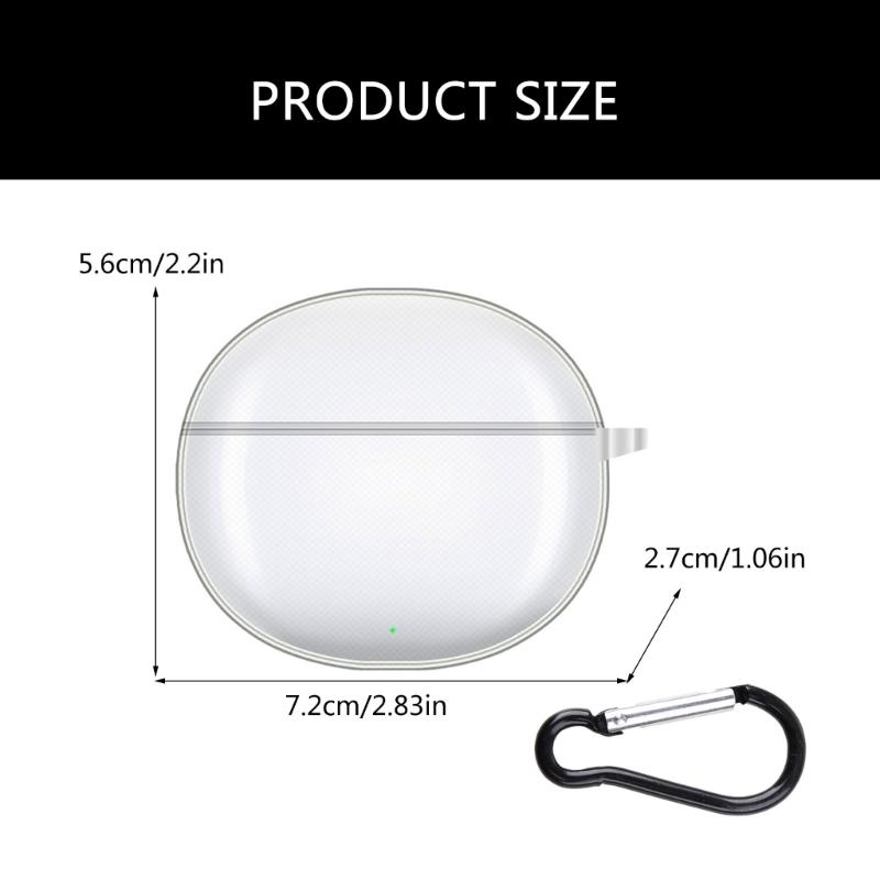 Clear Earbud Case Shock Absorbent  Protective Cover High Transparency Soft Earphone Protector Small for Small Earbud X7