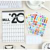 2026 Wall Calendar Planner with Habit Tracker Large Schedule Sticker Motivational Goal Setting Poster for Office Home School