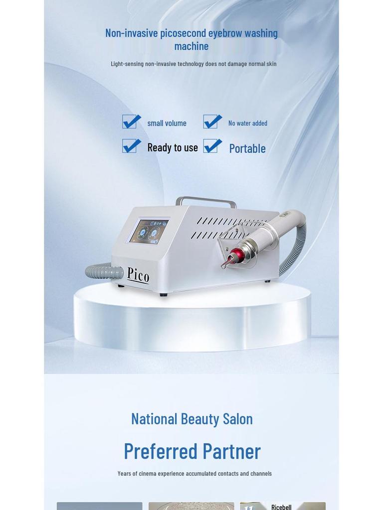 Second-Generation Non-Invasive Pico Eyebrow Cleansing Machine - Portable, Waterless Beauty Device