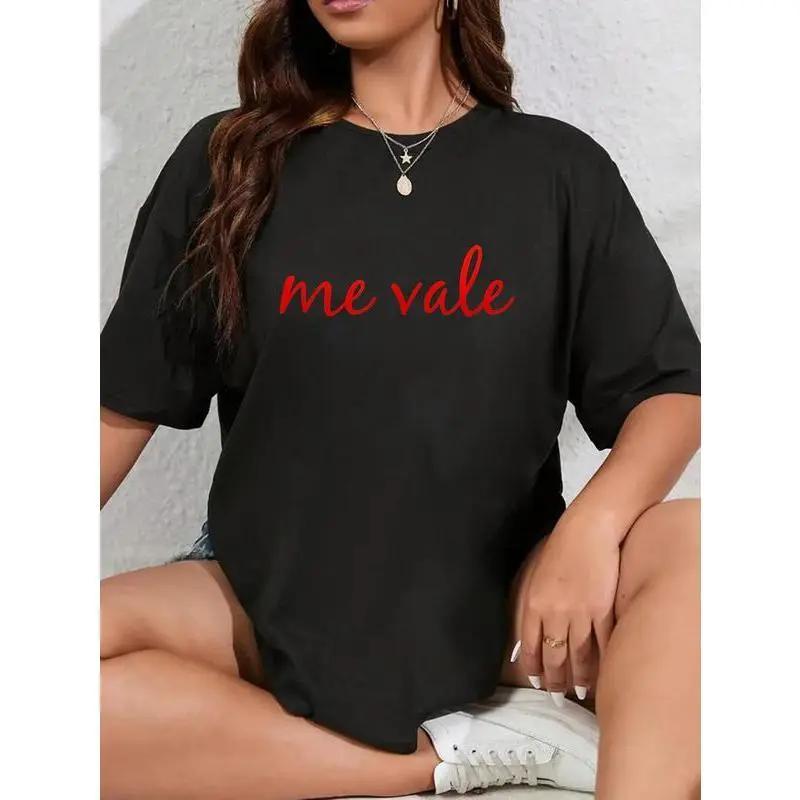 Cotton Graphic T-Shirt with Funny Me Vale Spanish Slogan, Unisex Streetwear Top for Everyday Casual Wear, Latino Gift S